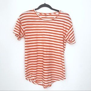 Madewell red and white striped tee